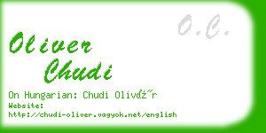 oliver chudi business card